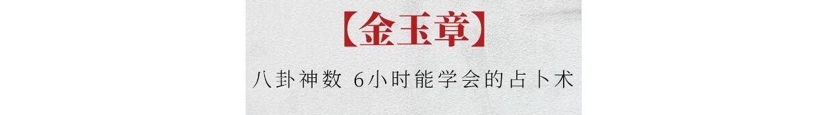 金玉章《八卦神数》6小时能学会的占卜术
